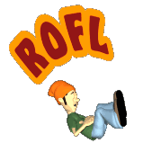 This could be any one of us rolling on the floor in laughter.