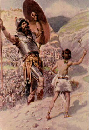 David slays Goliath