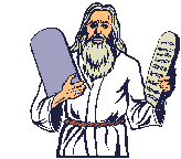 Moses with the 10 Commandments written from YAH's own finger!