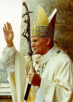 Crooked Pope with his crooked Scepter