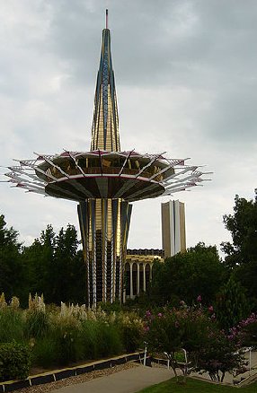 Picture the Oral Roberts Tower of Babylon